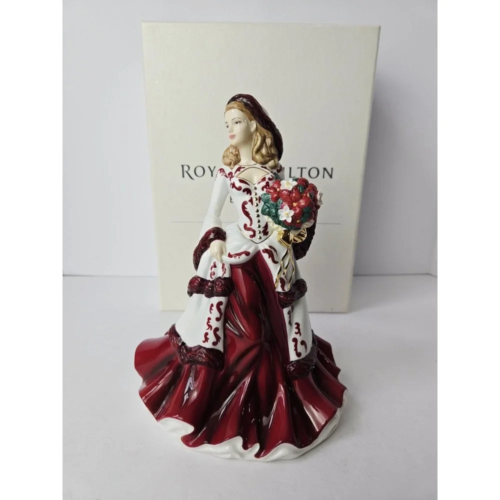 Royal Doulton figurine Pretty Ladies Christmas‎ Day 2008 w/ box